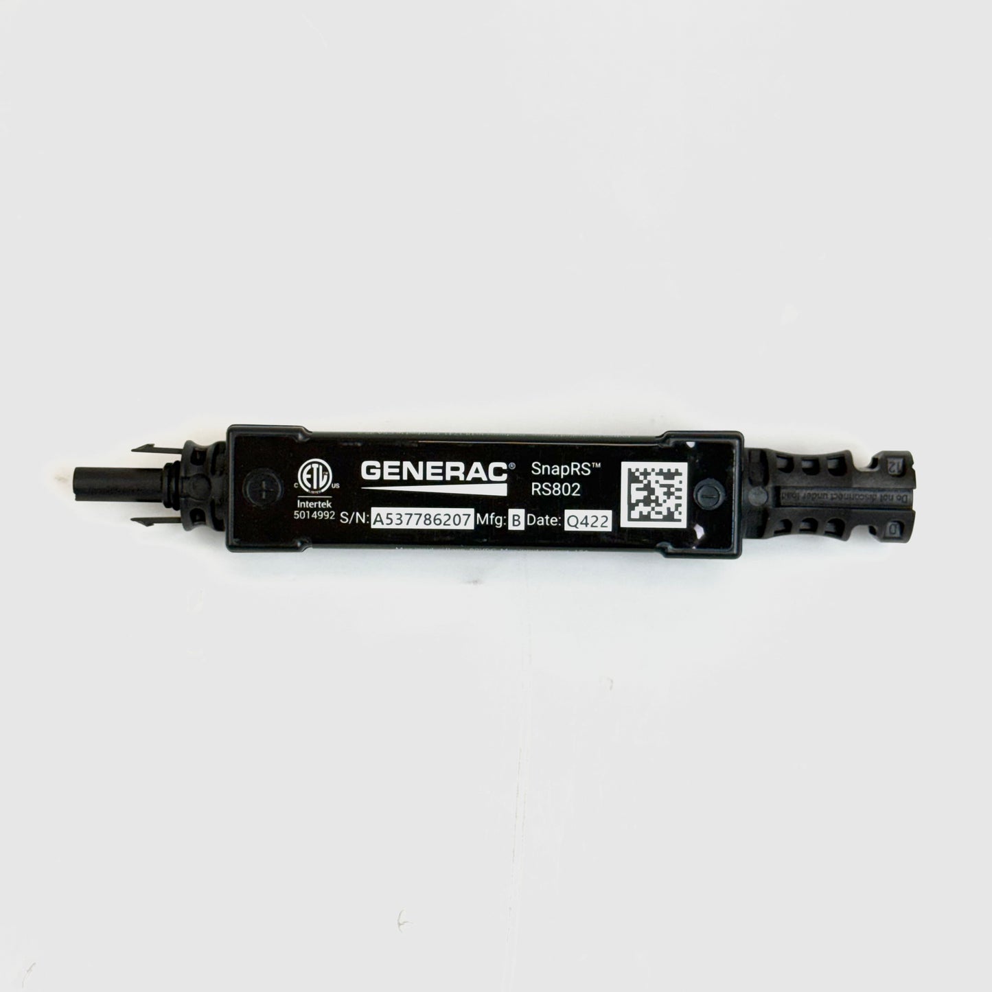 Generac SnapRS Rapid Shutdown Device – Solar PV Module-Level Safety Brand New