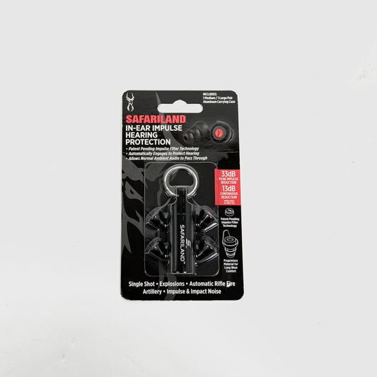 Safariland In-Ear Impulse Hearing Protection Med/Lrg Earplugs + Keychain