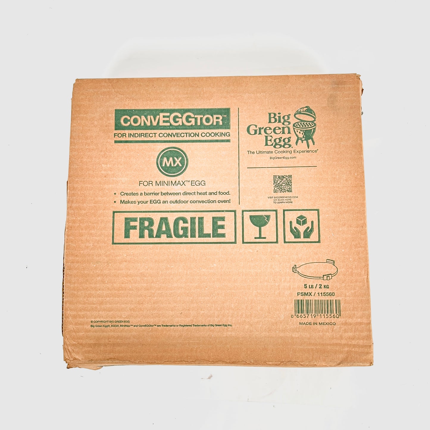 New Big Green Egg ConvEGGtor Minimax Ceramic Heat Plate for Minimax Egg