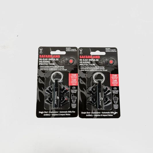 2 Pack - Safariland In-Ear Impulse Hearing Protection Med/Lrg Earplugs
