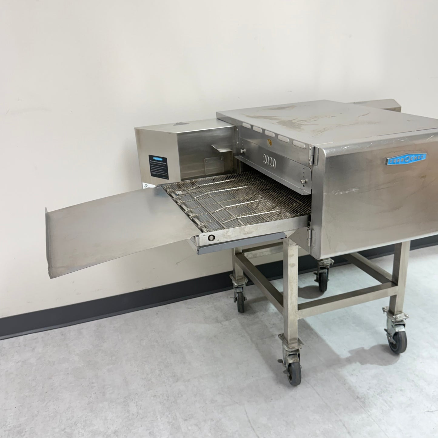 2025 TurboChef Commercial High-Speed Pizza Oven with casters