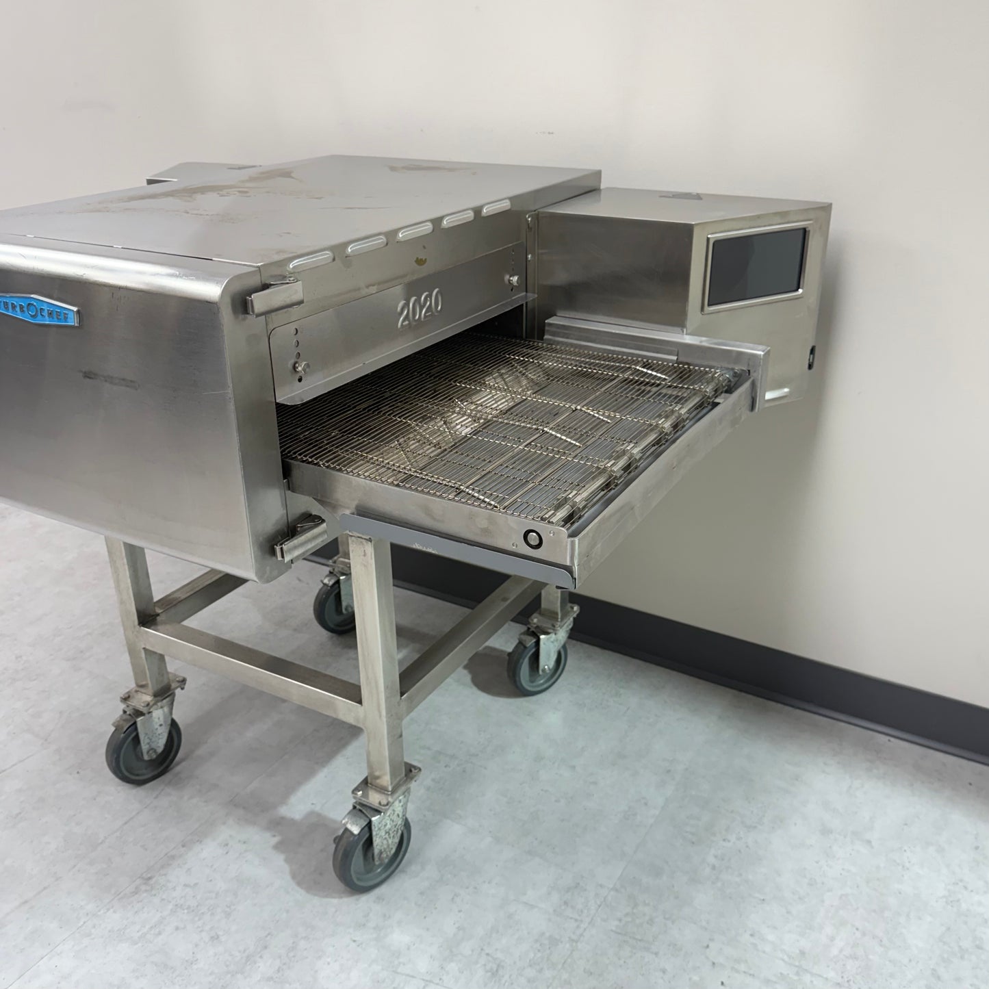 2025 TurboChef Commercial High-Speed Pizza Oven with casters