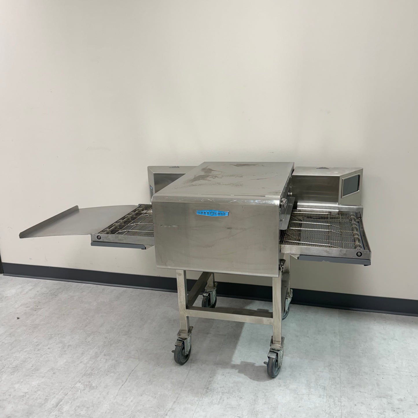2025 TurboChef Commercial High-Speed Pizza Oven with casters