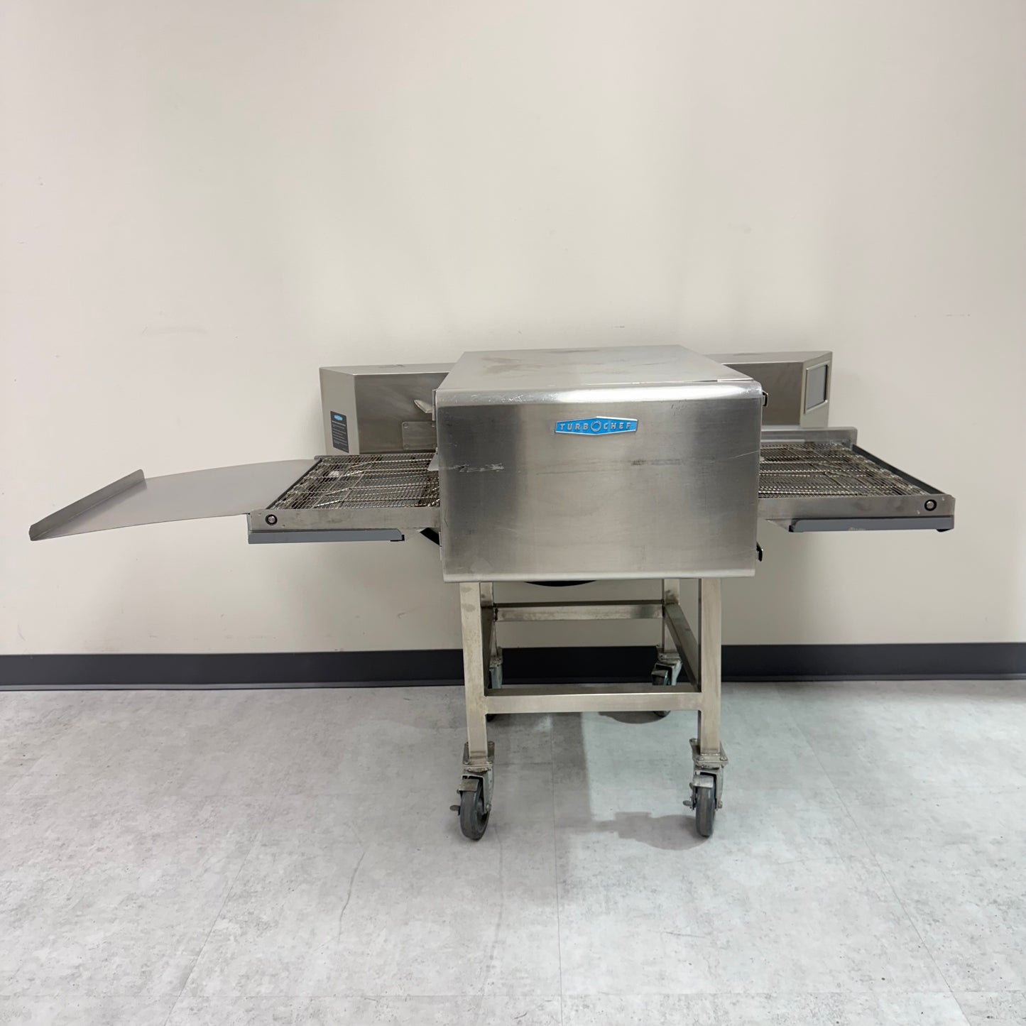 2025 TurboChef Commercial High-Speed Pizza Oven with casters