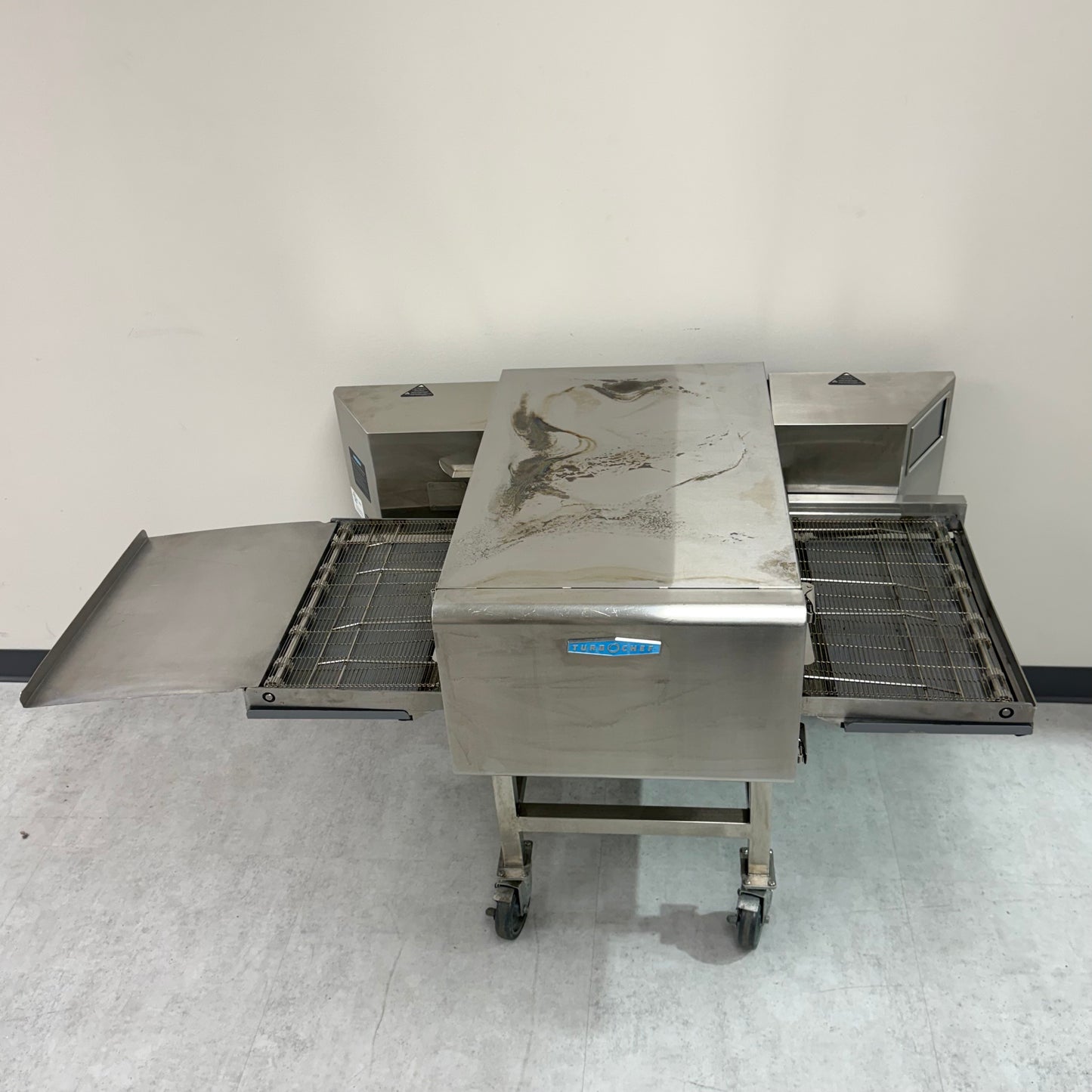 2025 TurboChef Commercial High-Speed Pizza Oven with casters