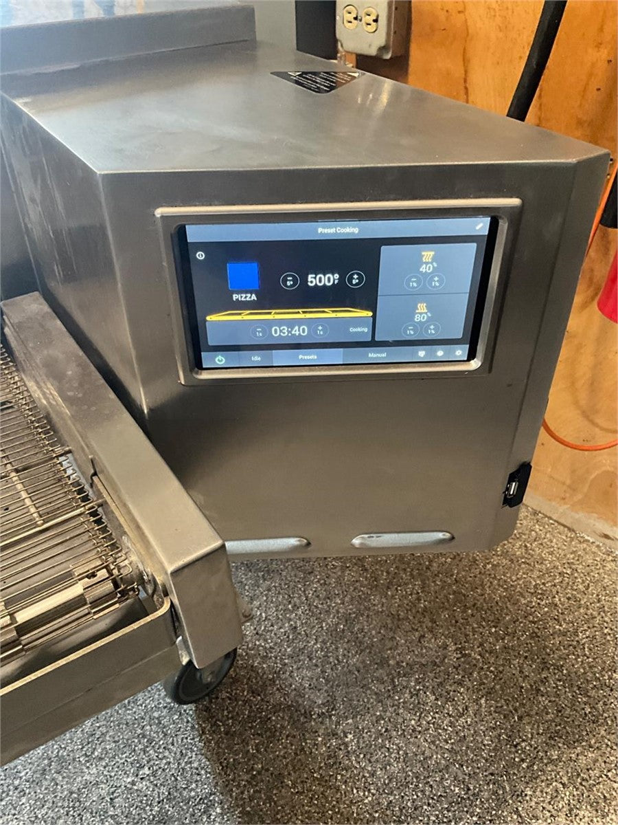 2025 TurboChef Commercial High-Speed Pizza Oven with casters