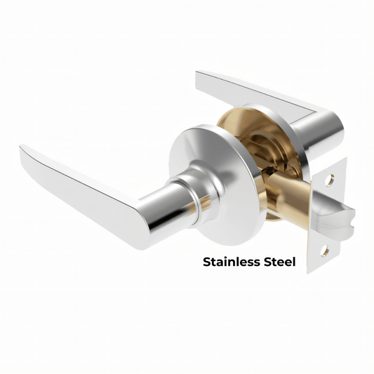 Cask Interior Passage Door Lever in Brushed Nickel