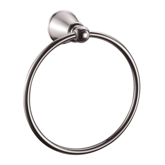 The Design House Kassel Towel Ring in Brushed Nickel