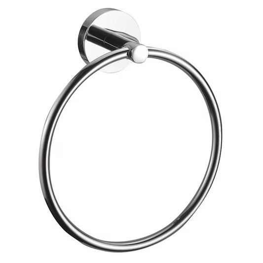 The Design House Calisto Graz Towel Ring in Chrome