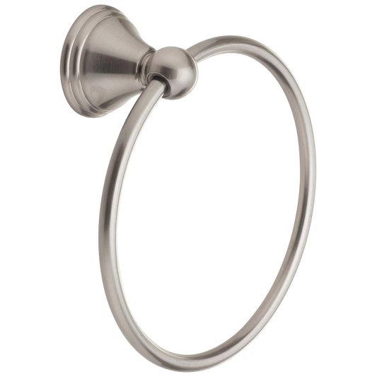 Harney Alexandria Towel Ring Satin Nickel