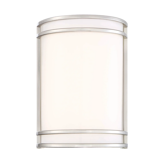 Cordelia Lighting 10.2 W 1 Light 9-3/4 in. Wall Sconce in Brushed Nickel