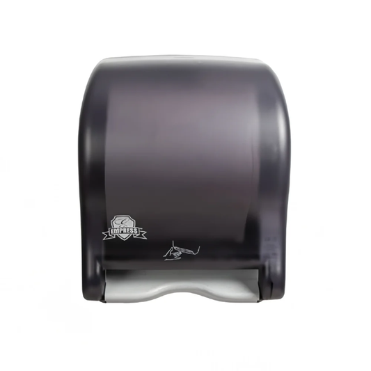 Empress Wall Mount Roll Paper Towel Dispenser - Hands-Free Sensor, Plastic, Black
