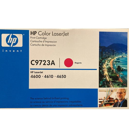 Genuine OEM Sealed HP 641A C9723A Magenta LaserJet Cartridge