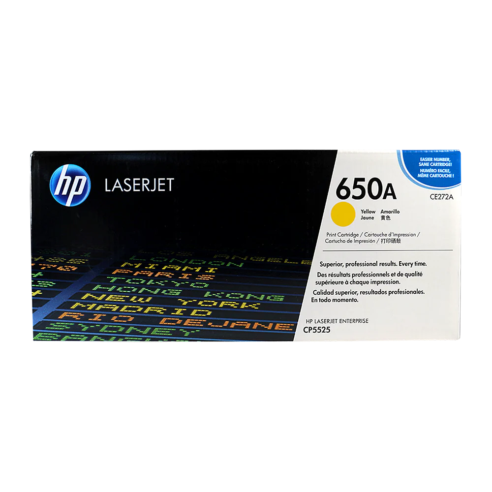 Genuine HP 650A Toner Cartridge Yellow