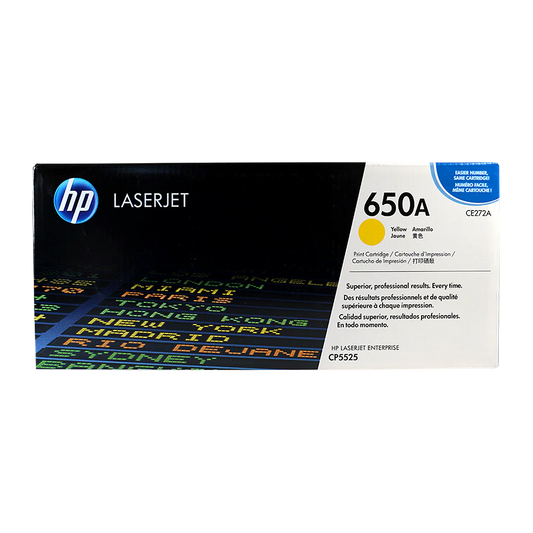 Genuine HP 650A Toner Cartridge Yellow