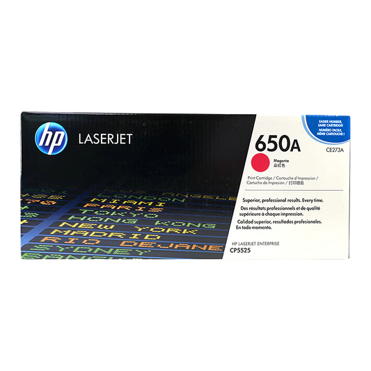 Genuine HP 650A Toner Cartridge Magenta