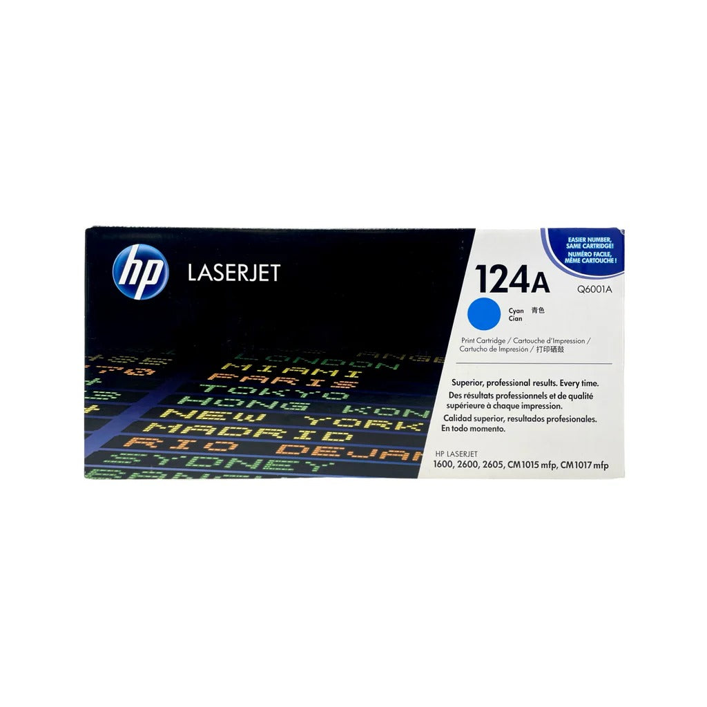 HP 124A Cyan Original LaserJet Toner Cartridge Genuine OEM Supply