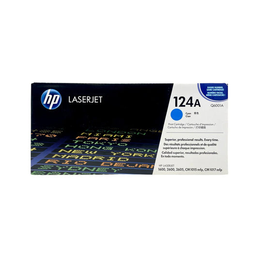 HP 124A Cyan Original LaserJet Toner Cartridge Genuine OEM Supply