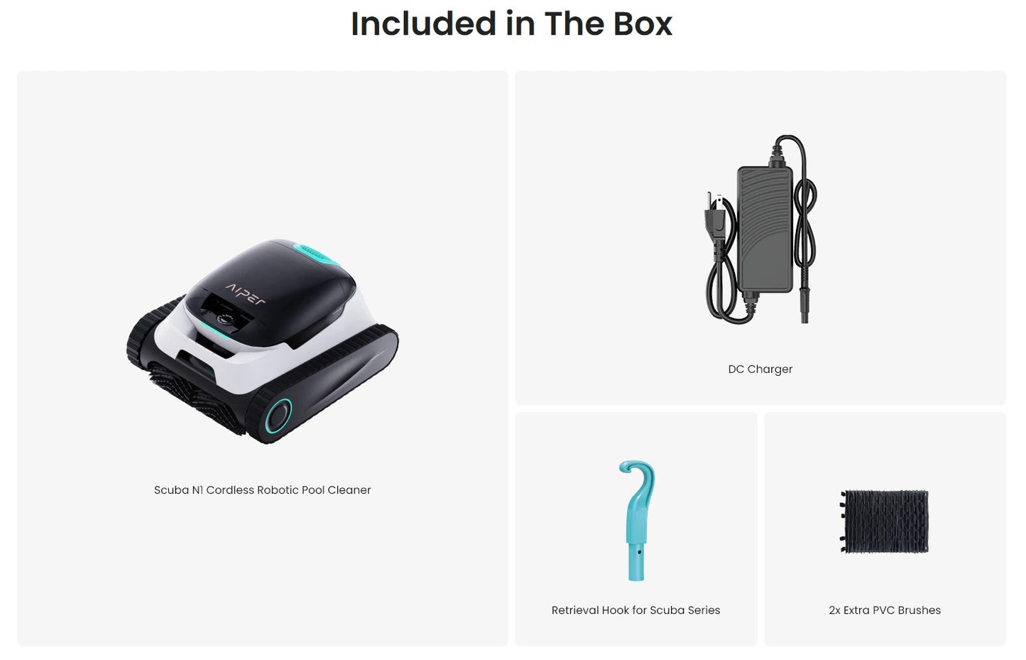 AIPER SCUBA N1 Robot Cordless Pool Vacuum Cleaner - Used - Tested