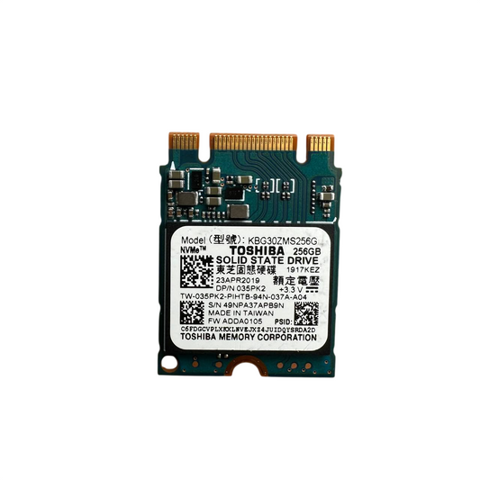Toshiba M.2 2230 NVme 256GB SSD (KBG30ZMS256G)