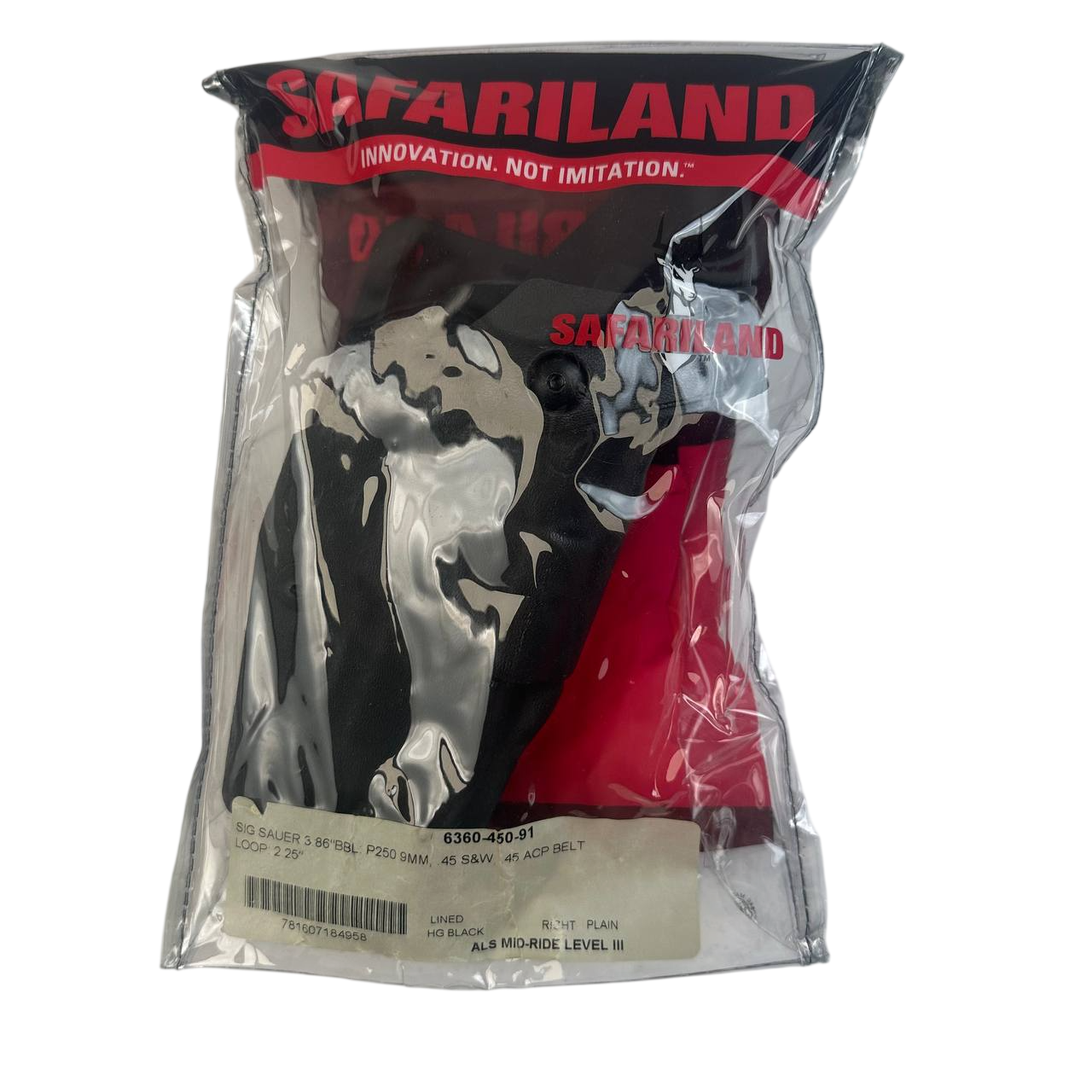 Safariland 6360-450-91 Level III ALS/SLS Mid-Ride Duty Holster Sig P250 9mm/.45 - Brand New