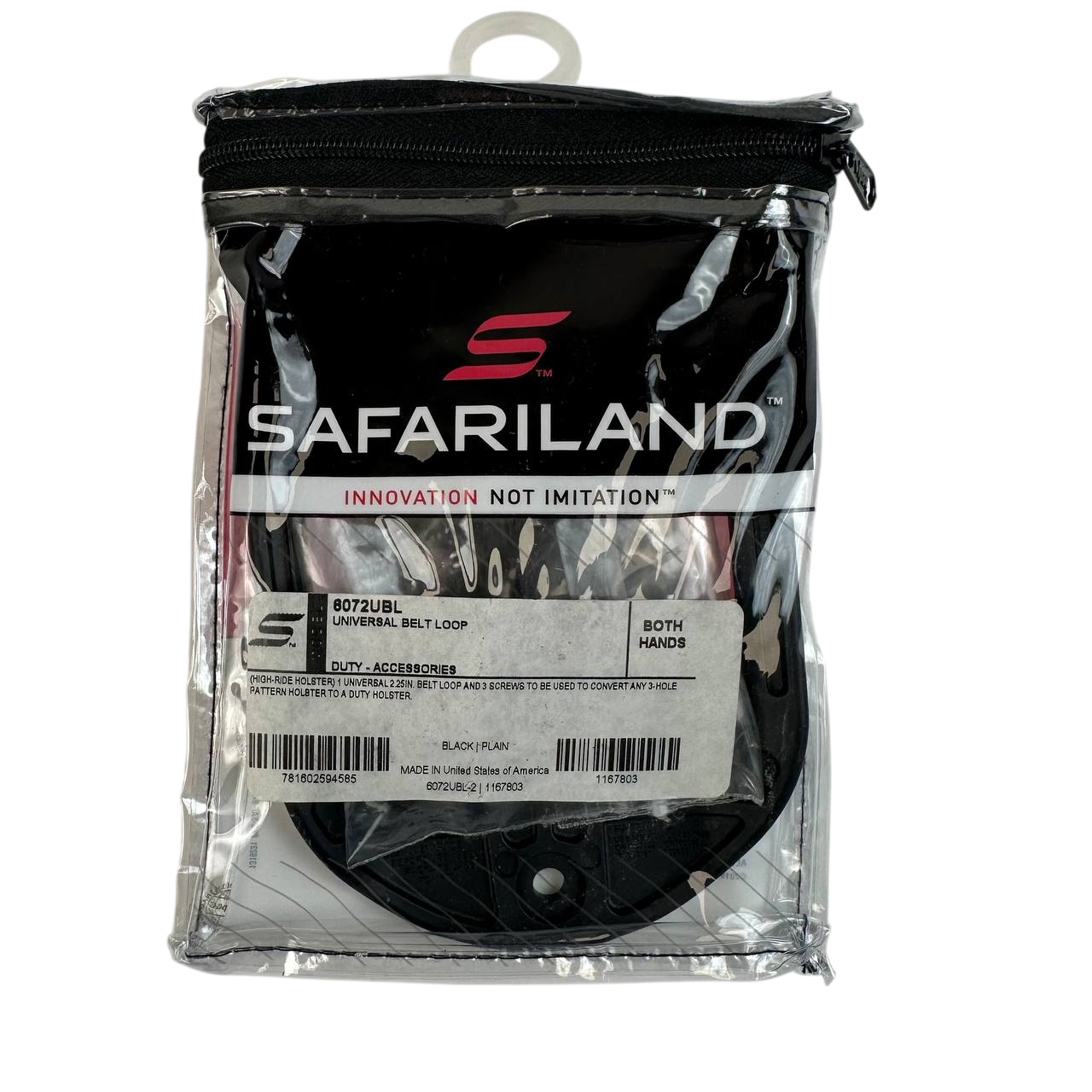 Safariland Model 6072UBL-2 High-Ride Universal Belt Loop (2.25")