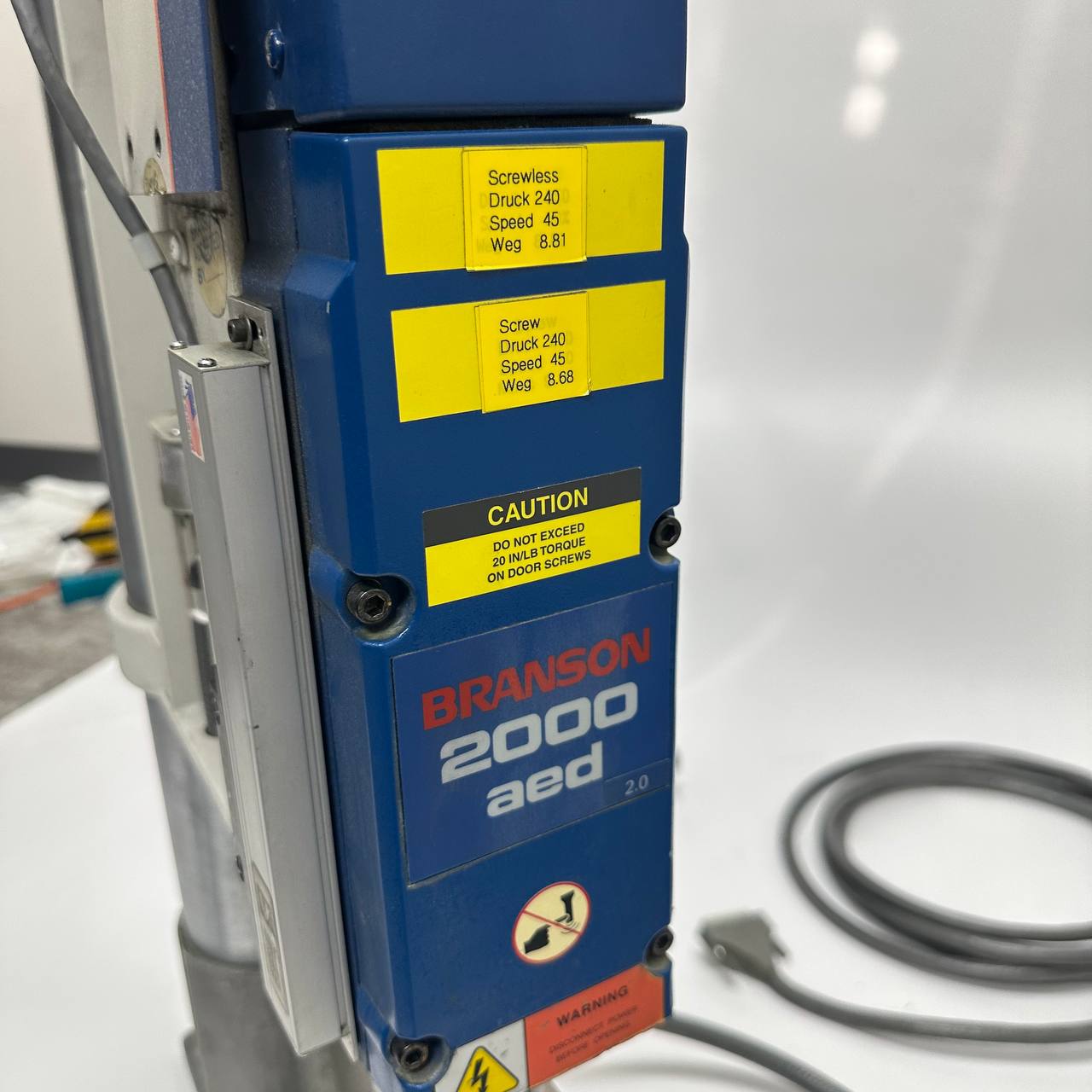 Branson Ultrasonic Welding Machine 2000X AED