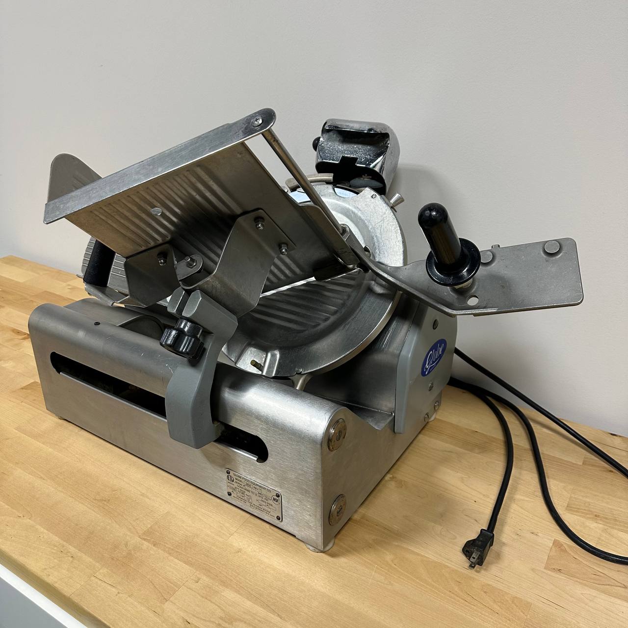 Globe Meat Slicer with attached sharpener
