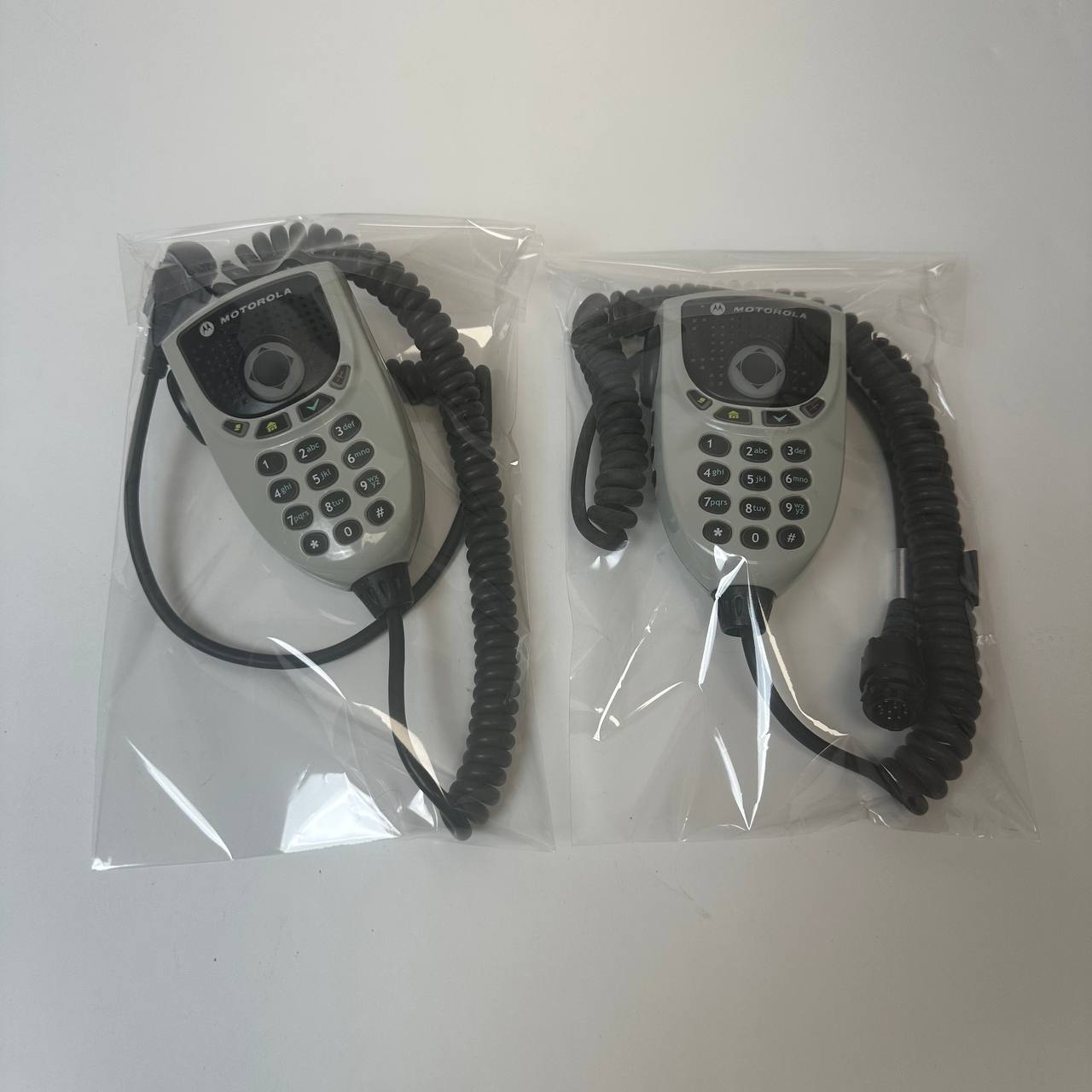 Motorola HMN4079 2 Pack with cables Keypad Mic XTL APX Mobile Radios see video!