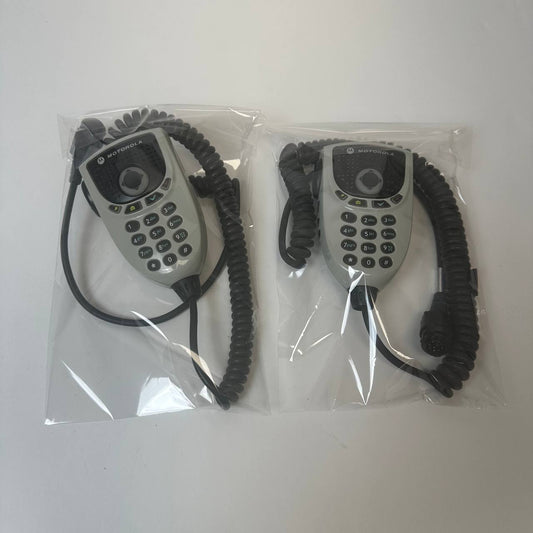 Motorola HMN4079 2 Pack with cables Keypad Mic XTL APX Mobile Radios see video!