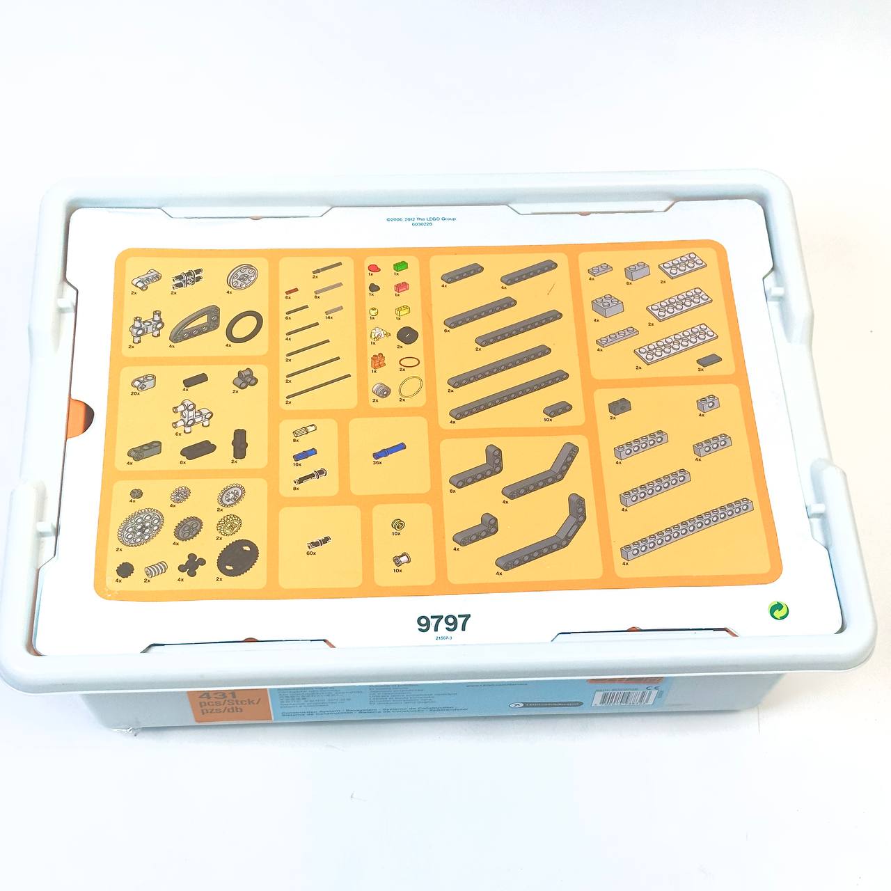 Lego 9797 Education Set with battery complete inventory sorted and wrapped