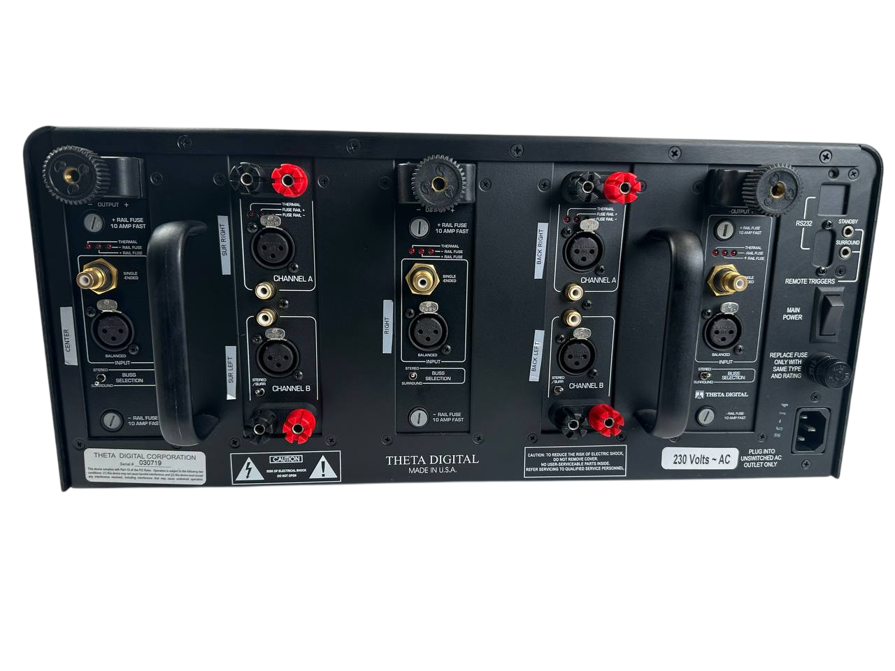 Theta Digital Dreadnaught III 7‑Channel 230V Rackmount Power Amplifier