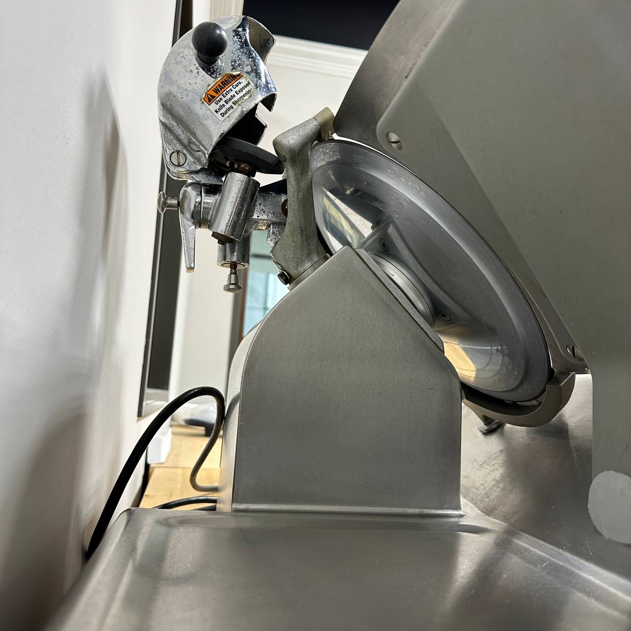 Globe Meat Slicer with attached sharpener