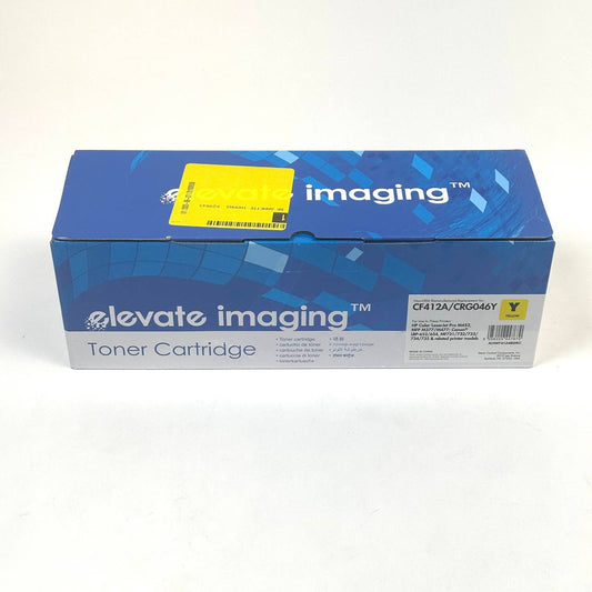 New Elevate Imaging Yellow Toner Cartridge for HP Laser Jet CF412A or HP 410A