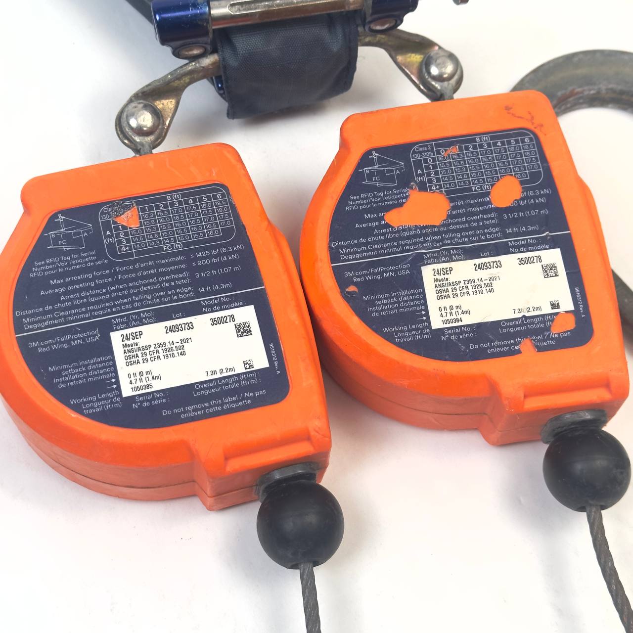 3M DBI-SALA Nano-Lok Edge 8' Self-Retracting Lifeline 3500227