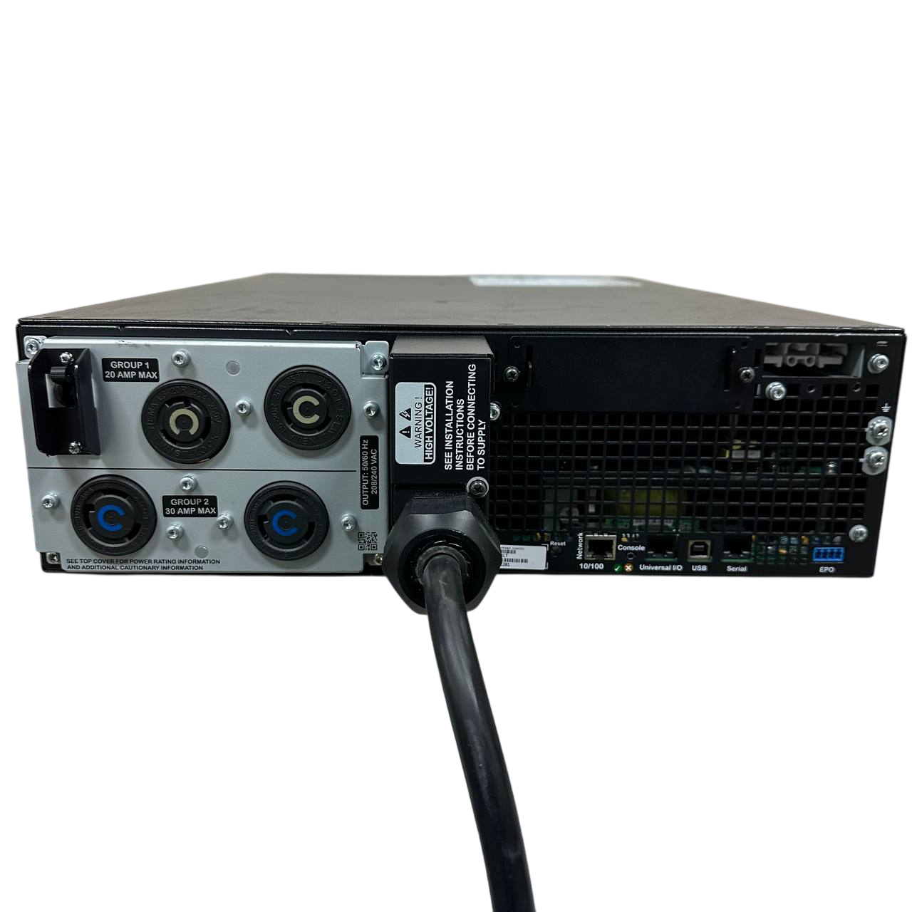 APC Smart‑UPS DLRT5KRMXLT 5kVA 208V 3U Rackmount UPS – Chassis Only