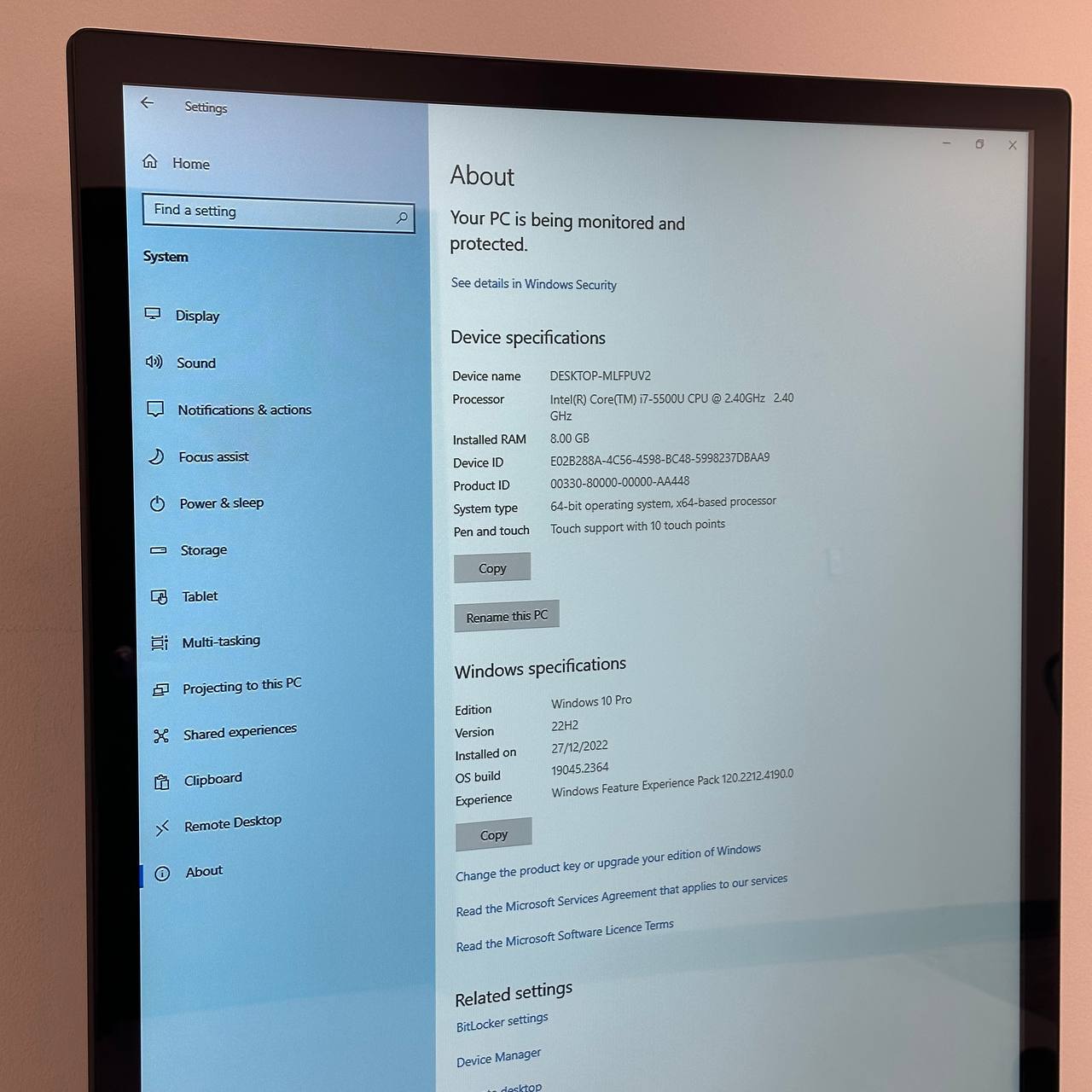 55" Windows Touchscreen Kiosk – Freestanding Digital Signage Display | Intel i7, Windows 10 Pro, 10-Point Touch