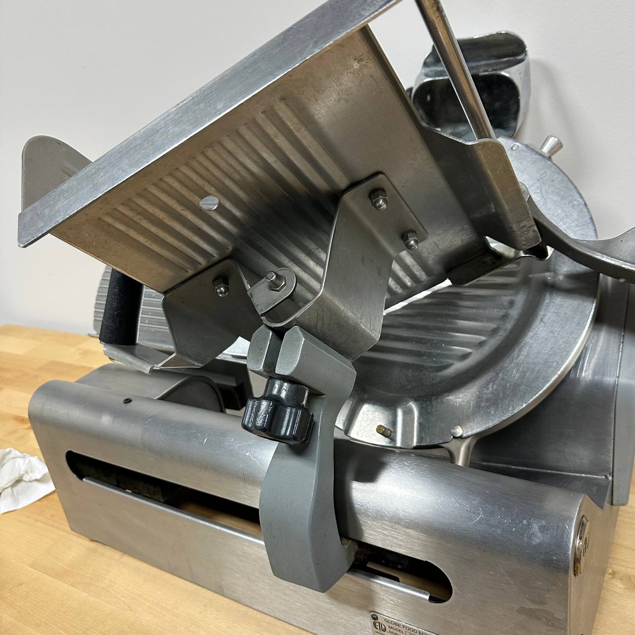 Globe Meat Slicer with attached sharpener