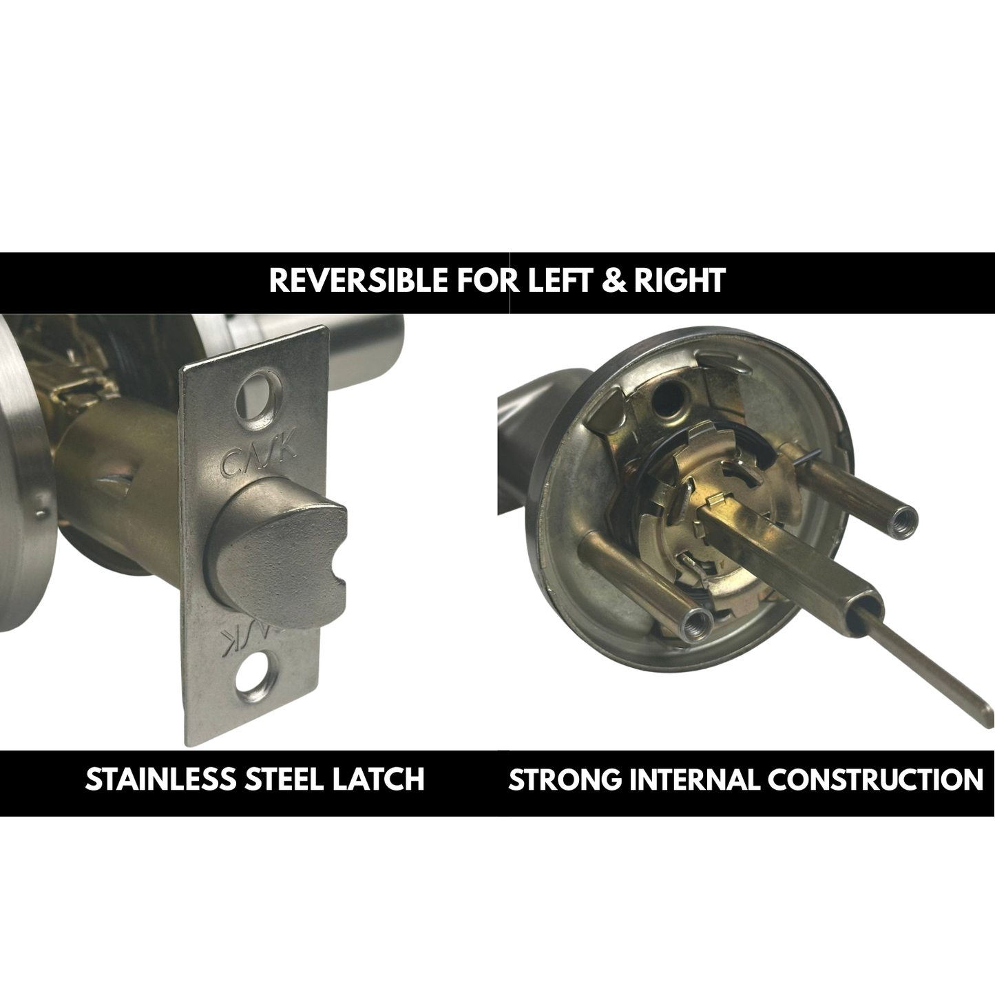 10 Pack Brushed Nickel Door Handles Passage Door Levers, Heavy Duty Closet/Hallway