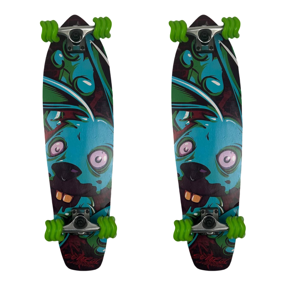 Two Pack Shark Wheel Psycho Bunny Skateboard