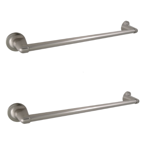 2 Pack Design House Alta Bay Wall-Mount Towel Bar in Brushed Nickel, 18-Inch
