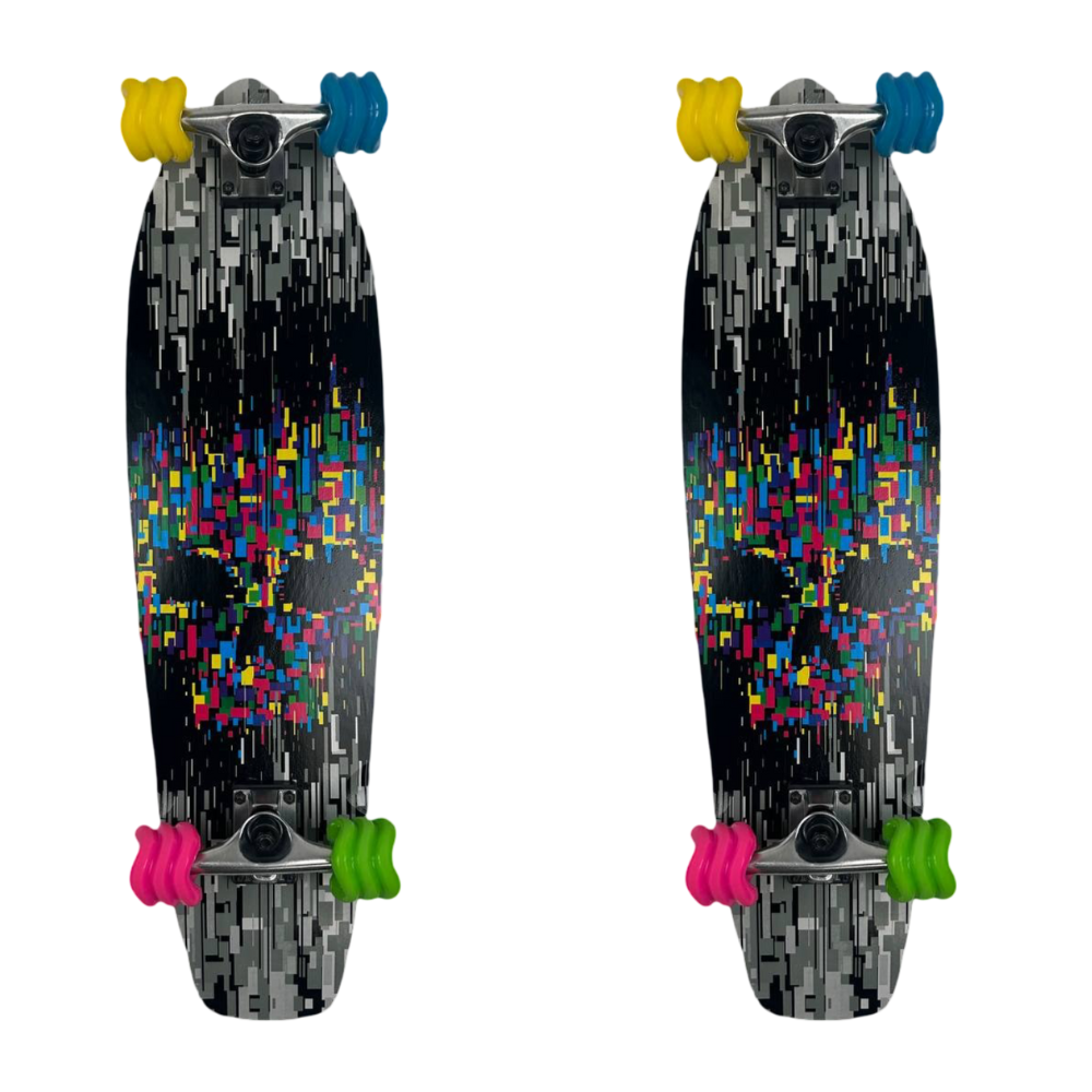 Two Pack Shark Wheel Skull Skateboards