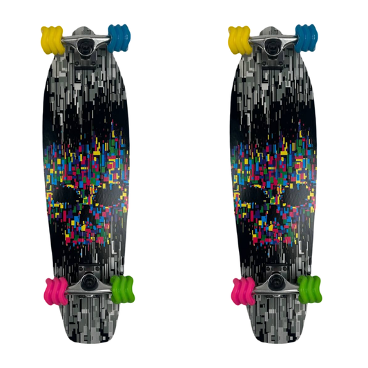 Two Pack Shark Wheel Skull Skateboards