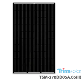 Lot of 2 Trina Solar TSM-270DD09M4C 270W Black Monocrystalline Solar Panel