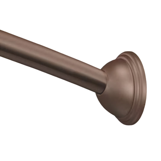Moen 60" Curved Shower Rod with Pivoting Flanges in Old World Bronze Box of 10
